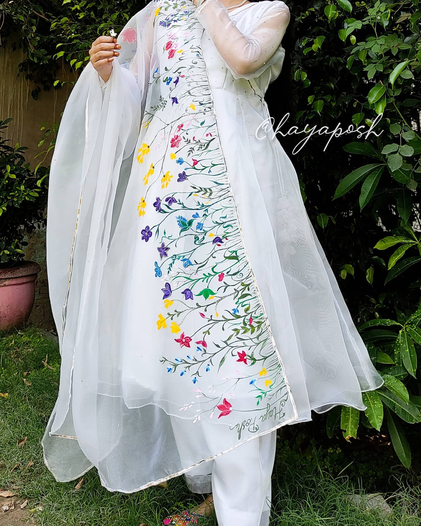 Tropical Garden - HayaPosh Anarkali #