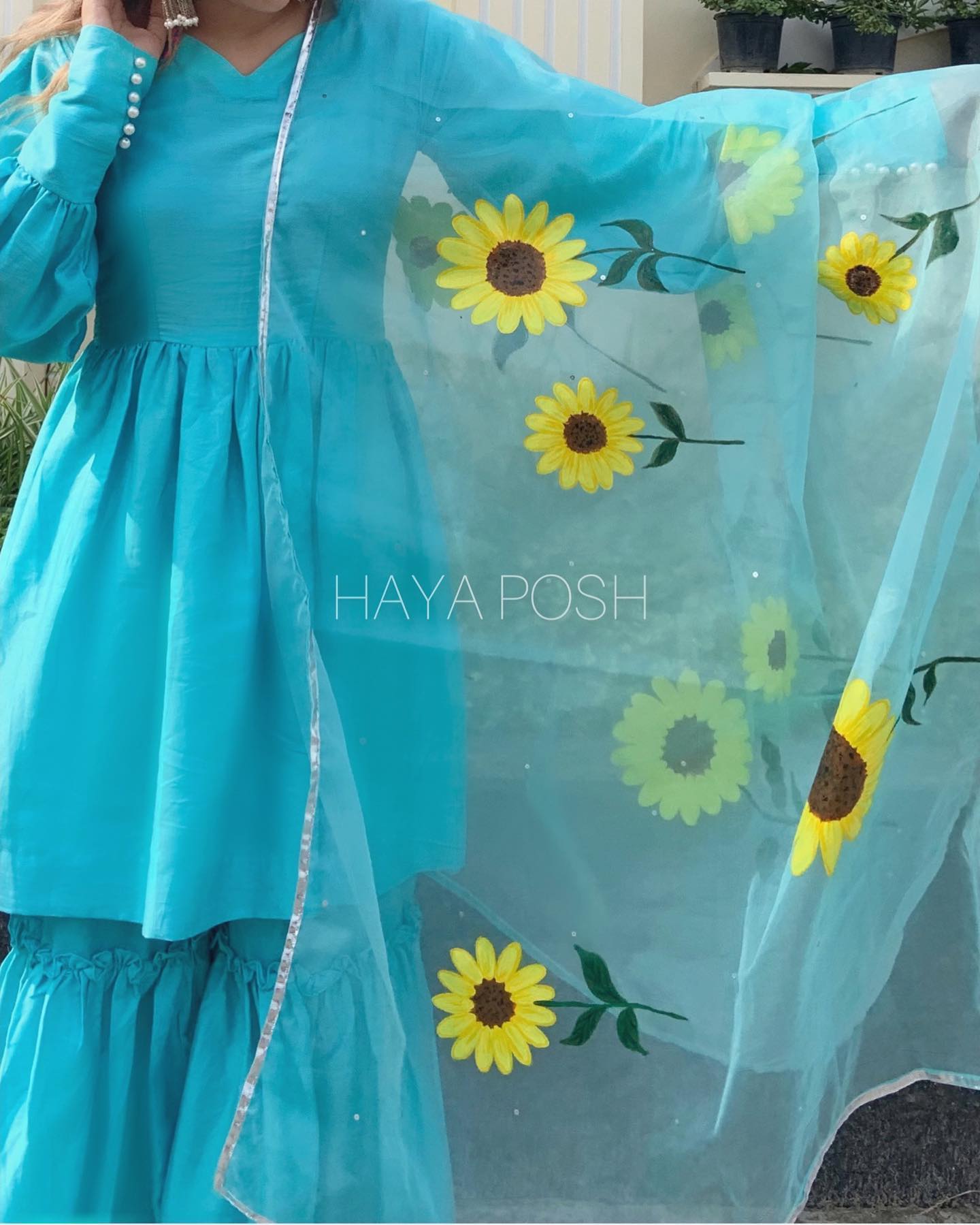 Sunflower Meadow - HayaPosh Sharara #