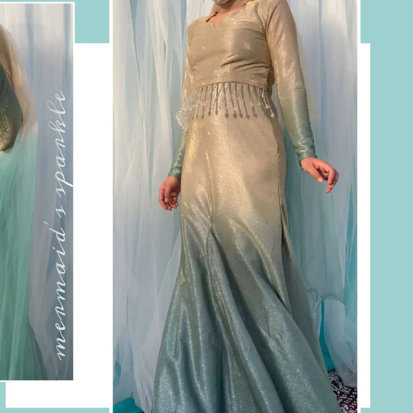 Mermaid Sparkle - HayaPosh Gown #