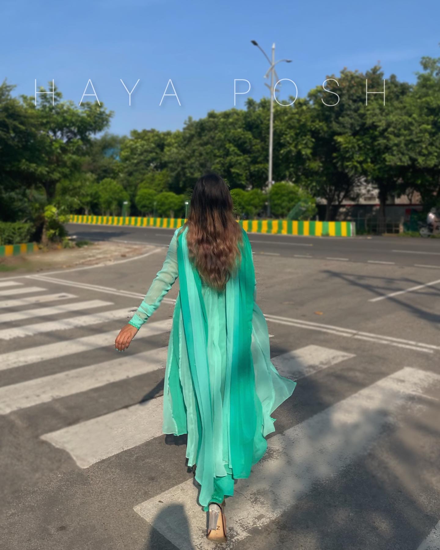 Ombre Layers - HayaPosh Anarkali #