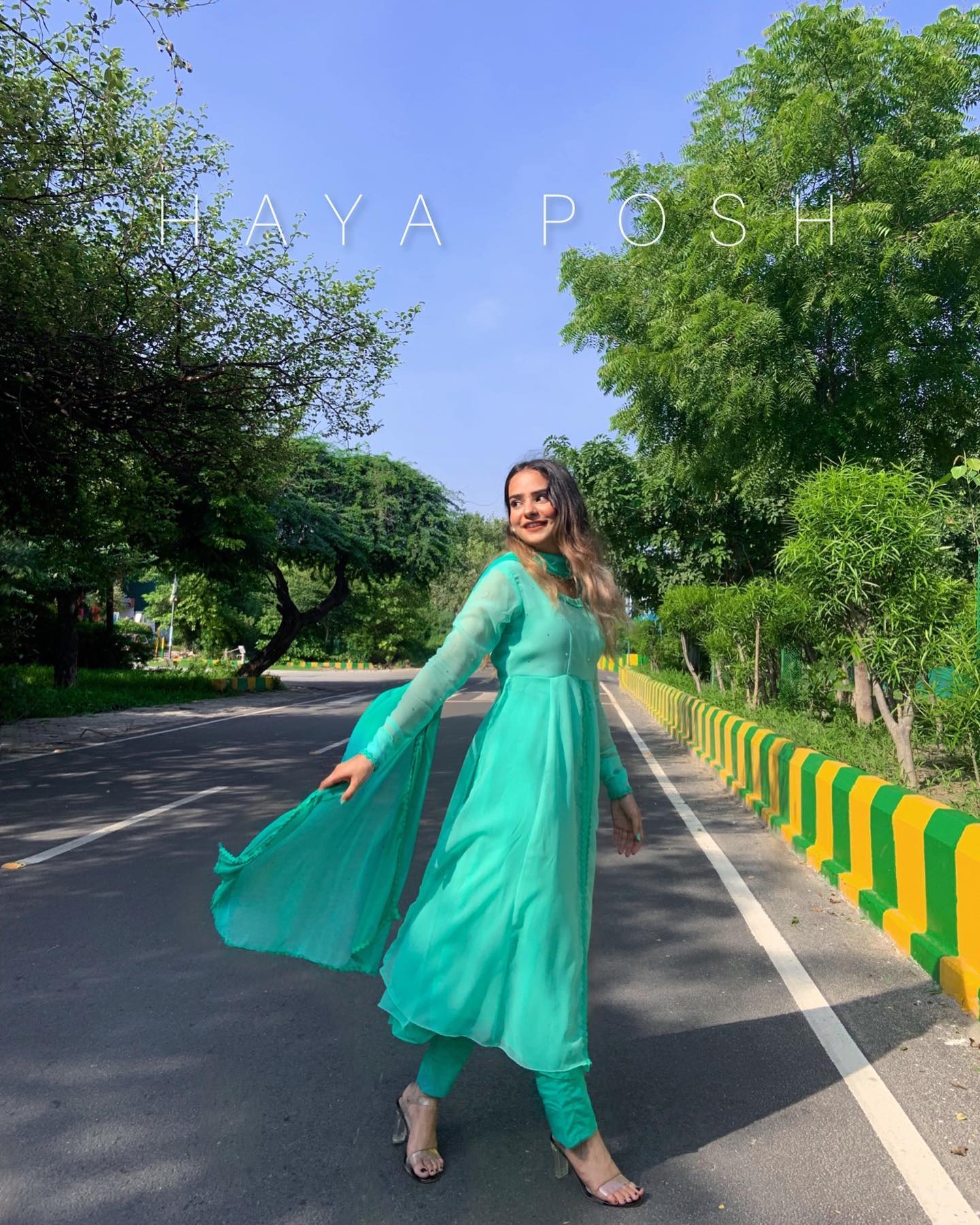 Ombre Layers - HayaPosh Anarkali #