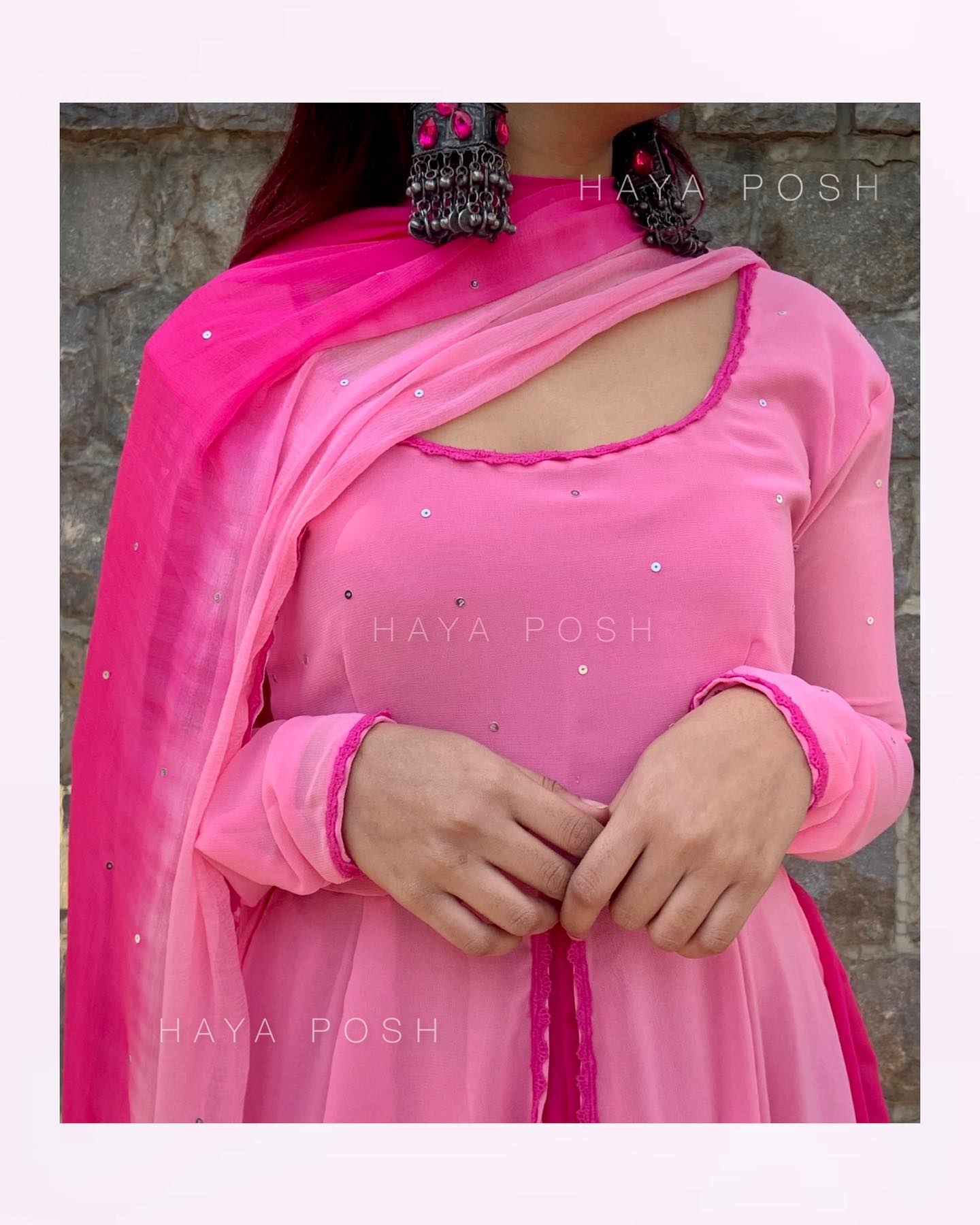 Flowy Layers - HayaPosh Anarkali #