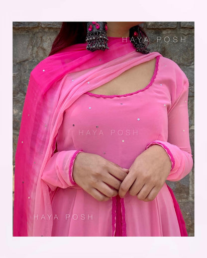 Flowy Layers - HayaPosh Anarkali #
