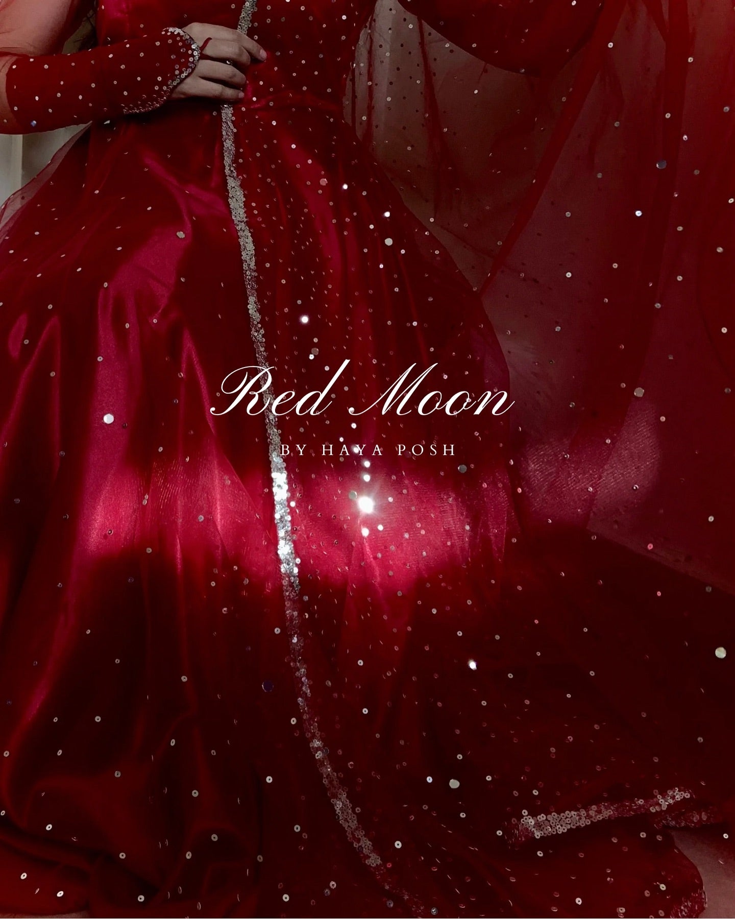 Red Moon Lehenga - HayaPosh Lehenga #