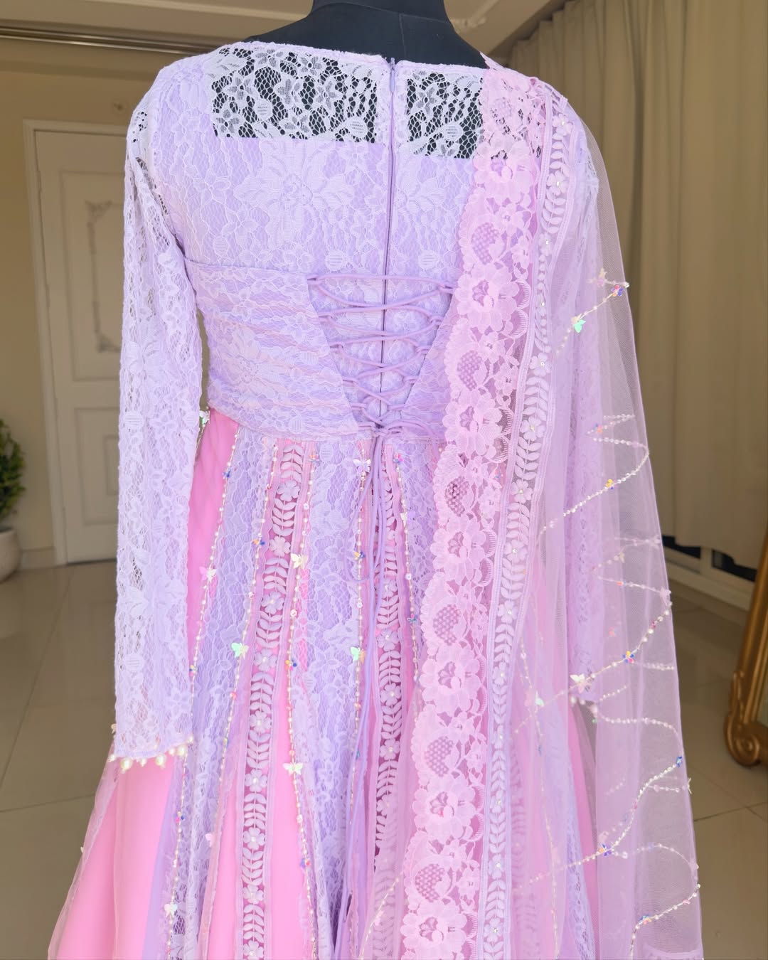 Rapunzel Anarkali Set