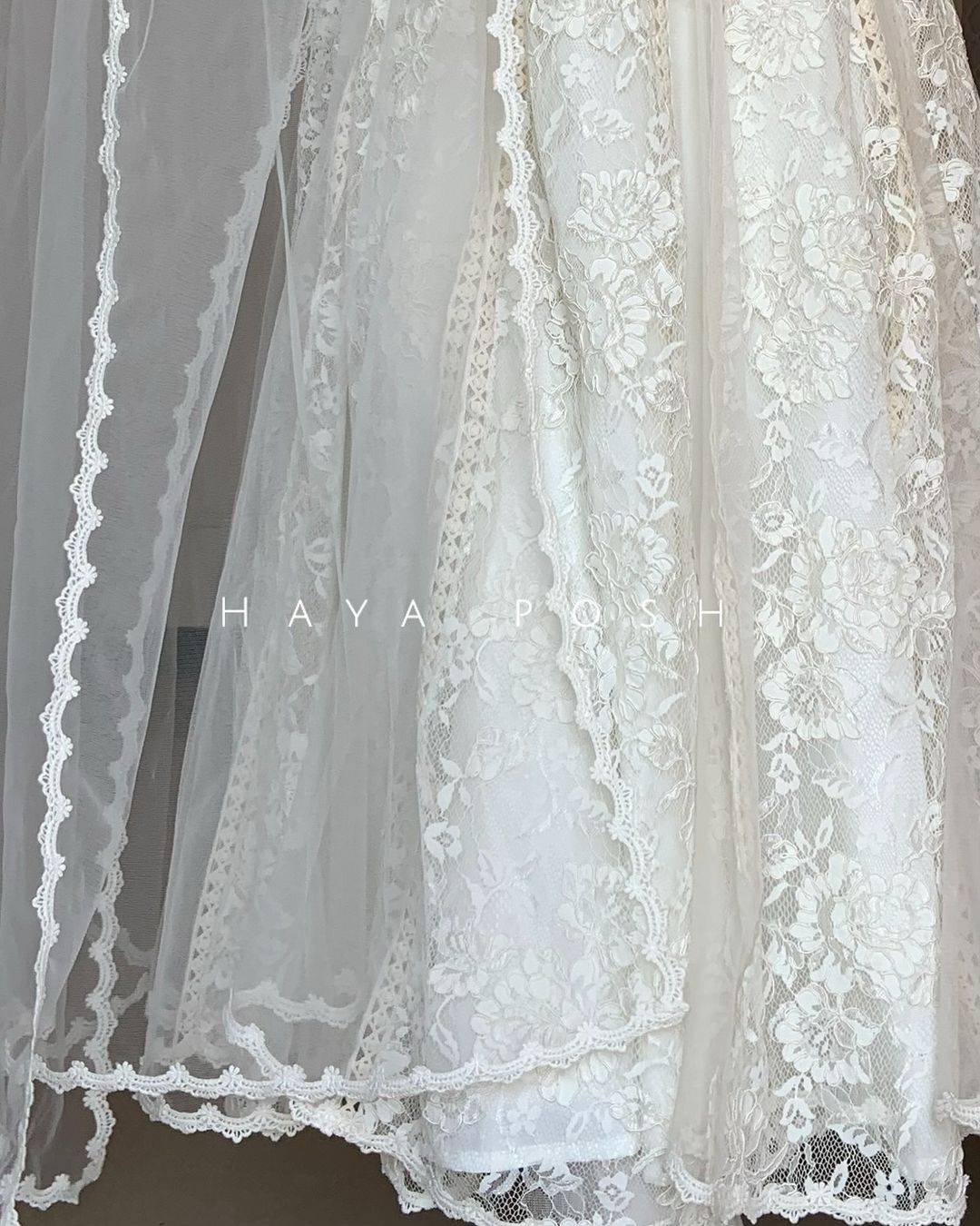 Lacy Anarkali Set - HayaPosh Anarkali #