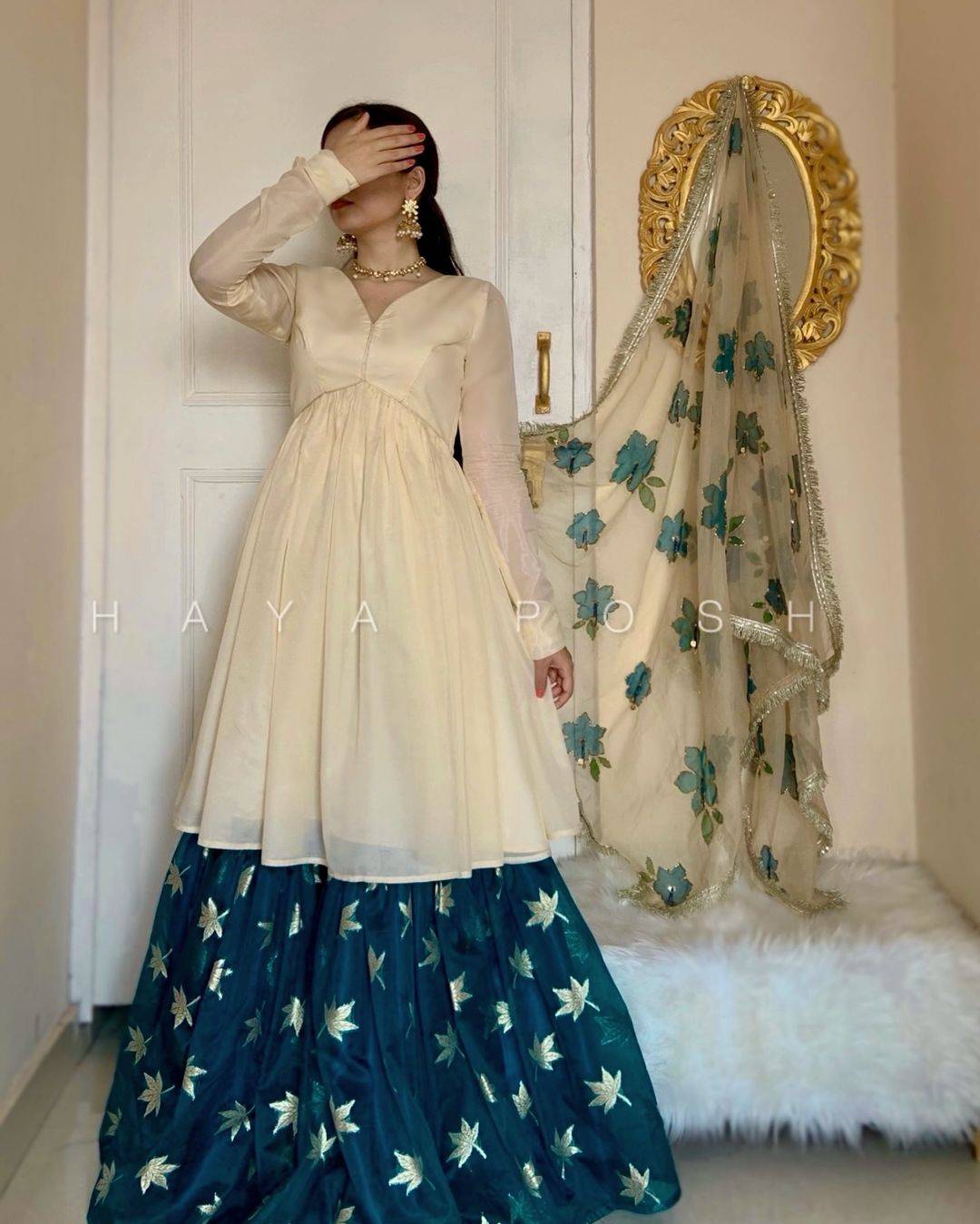 Shehzadi Gharara set - HayaPosh Gharara #