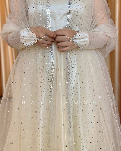 White Moon Lehenga - HayaPosh Lehenga #