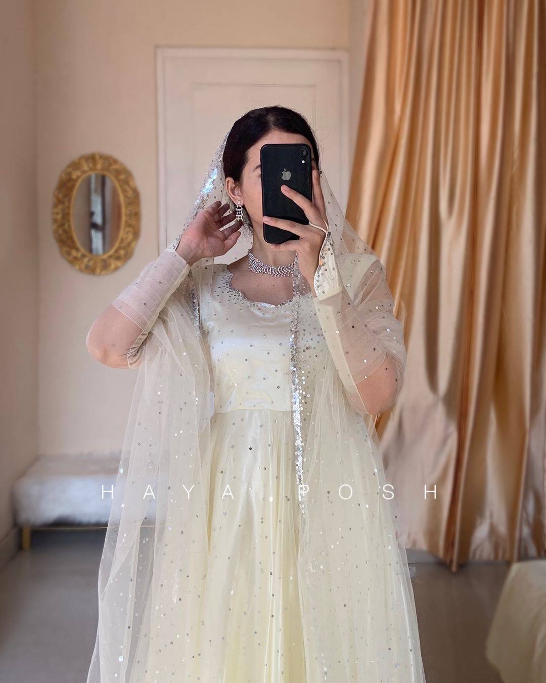 White Moon Lehenga - HayaPosh Lehenga #