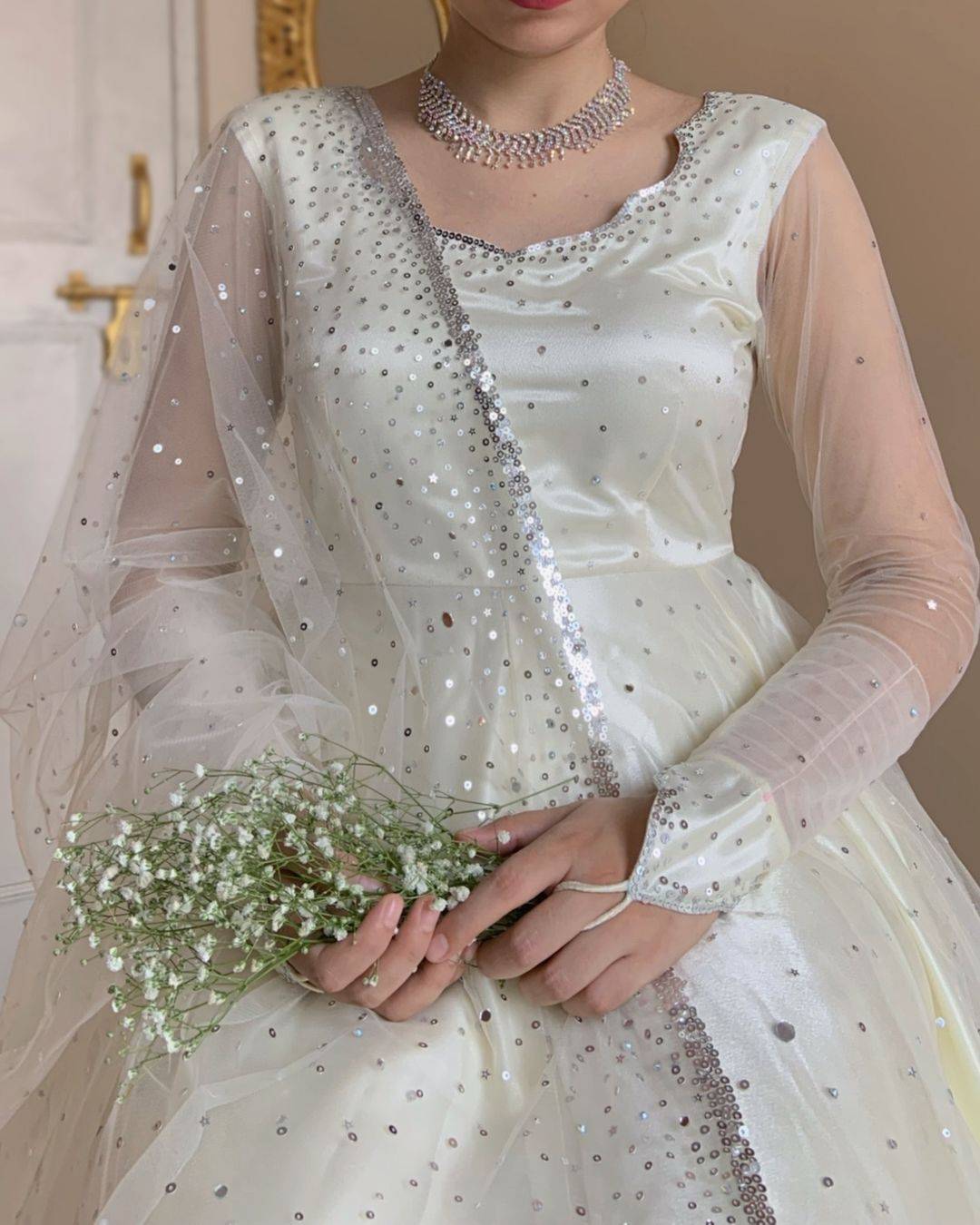White Moon Lehenga - HayaPosh Lehenga #