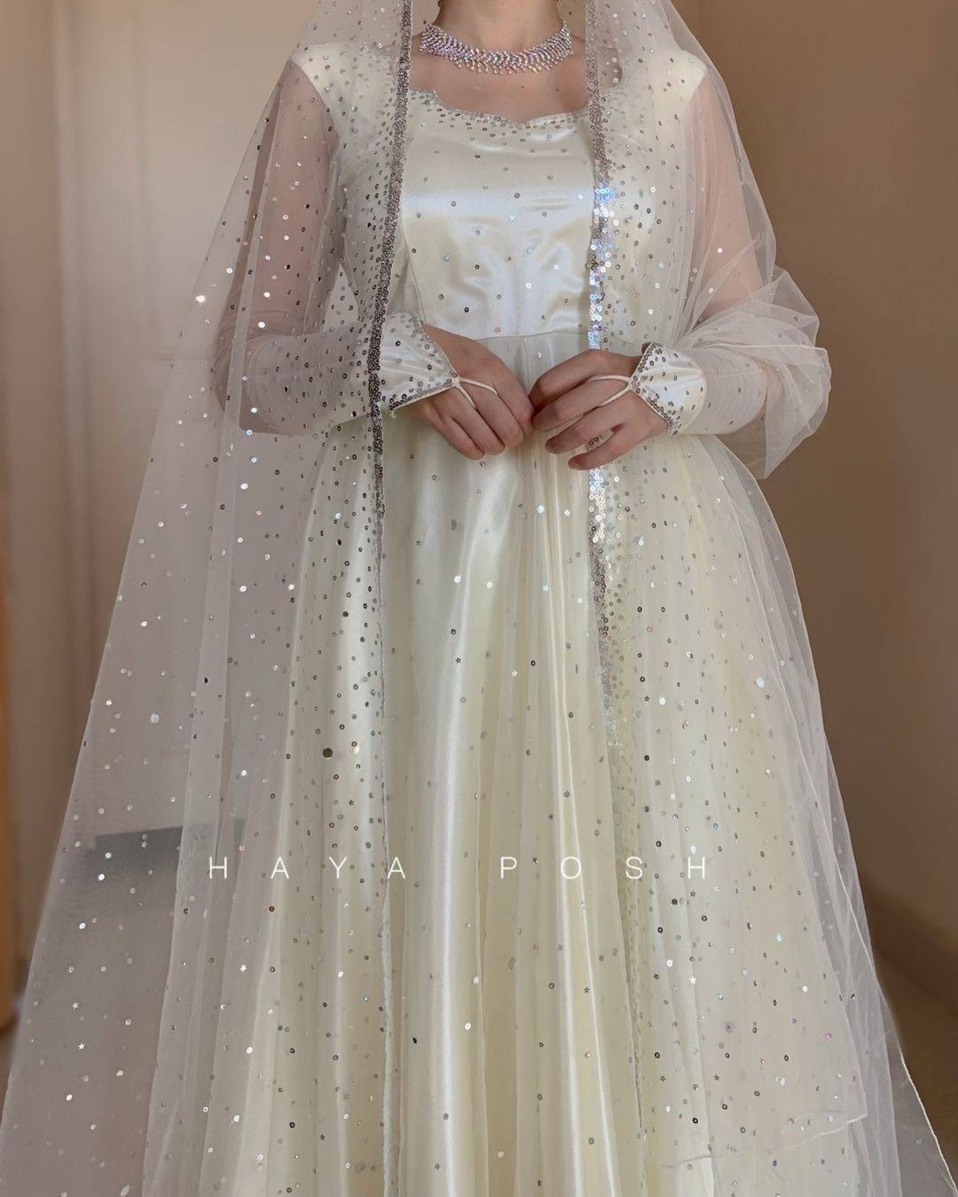 White Moon Lehenga - HayaPosh Lehenga #