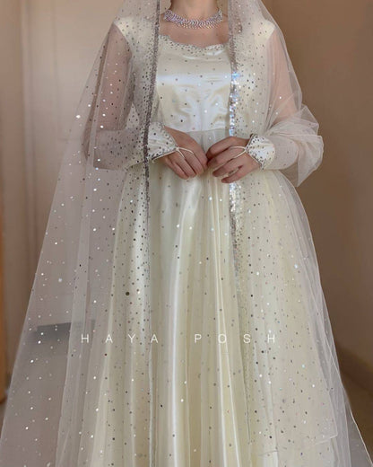 White Moon Lehenga - HayaPosh Lehenga #